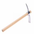 thumbnail image 1 of Axes de Jardinage en Acier Inoxydable Double Tête Pioche Désherbage Houe Pioche en Acier Inoxydable avec Poignée en Bois, 1 of 9
