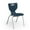 Blue, variant on Hierarchy School Chair, 5 Pack, 4-Leg, 16" Height, Chrome Frame, Yellow Shell