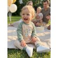 thumbnail image 6 of RUINIXCW Baby Boys First Birthday Romper Adorable Long Sleeve Round Neck Jumpsuit, 6 of 8