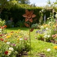 thumbnail image 6 of Metal Flowers for Outside Decorative Garden Stakes Flower Bed Decoration Plant Stakes Metal Art Outside Yard Art Outdoor, 6 of 8