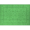 thumbnail image 1 of Ahgly Company Machine Washable Indoor Rectangle Oriental Emerald Green Traditional Area Rugs, 4' x 6', 1 of 4