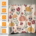 thumbnail image 2 of Tchckioa Halloween Beige Cute Waterproof Shower Curtain,72x84 Hooks Bath Curtain for Bathtub Decor, 2 of 8