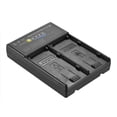 thumbnail image 5 of Adaptador de corriente NP-F a la placa del adaptador del convertidor de la batería del V-montaje con la ranura dual para NP-F550 NP-F750 Serie NP-F970 Abanopi Adaptador de corriente, 5 of 5