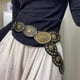 thumbnail image 3 of Genérico wefenad Cinturón Ancho Oval para Mujer, Estilo Bohemio Occidental, con Empalme de Discos de aleación., 3 of 3