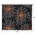 thumbnail image 5 of Halloween Spider Webs with Orange Spiders Shower Curtain 84"x72" ,Bathroom Decorative Shower Curtains Set with 12 Hooks,Modern Waterproof Washable Shower Curtain, 5 of 6