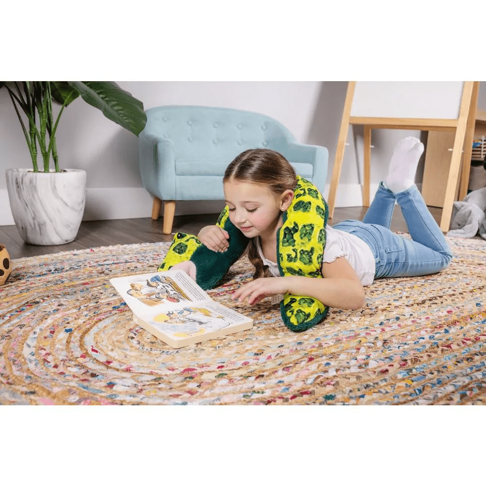 Schooled Weighted Plush Animal for Children, Calming Sensory Lap Stuffed Animal, Caterpillar