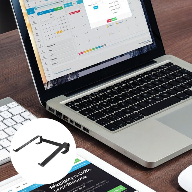 Nestingho Soporte Metálico Plegable Para Laptop Negro Con Antideslizante Y Ergonómica