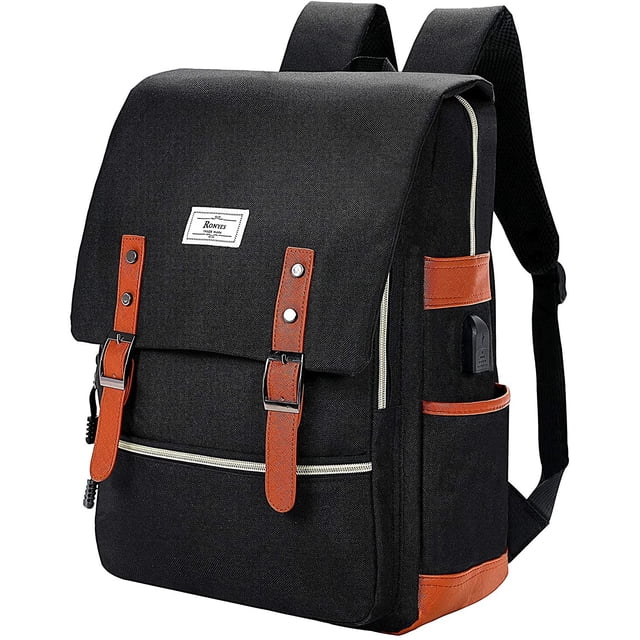 Mochila Oucaili con puerto de carga USB para mujeres y hombres, mochila para ordenador portátil, mochila para ordenador, mochila escolar para la universidad, mochila