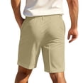 thumbnail image 5 of Aimik Men's Golf Chino Shorts Belted Waist Slant Pockets Wrinkle-Resistant Summer Shorts for Business Casual Work Holiday, 5 of 6