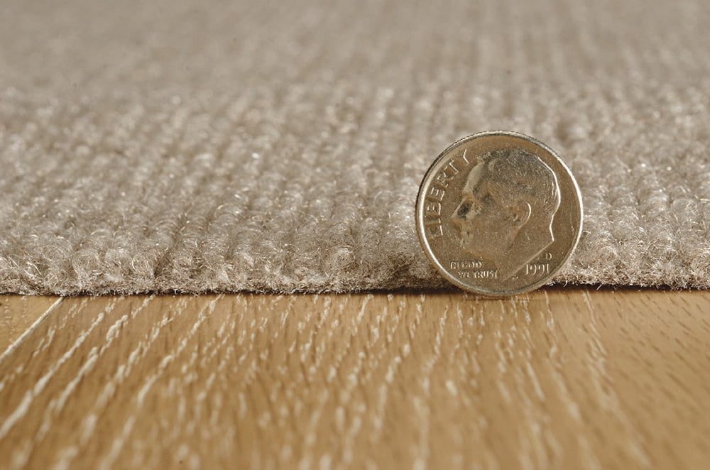 Foss Indoor Outdoor Taupe Ribbed Area Rugs, 6' x 8', Waterproof