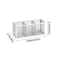 thumbnail image 3 of 3 Compartment Metal Mesh Desk organizer - Multi-Purpose Pen Storage Caddy Office Desk Accessories Stationery Holder for Supplies Sleek, Silver, JKODE, 3 of 6