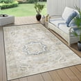 thumbnail image 6 of 5x7 Washable Area Rug Non-Slip Low Profile Vintage Distressed Oriental Rug for Living Room, Bedroom, Dining Room, Office, 6 of 13