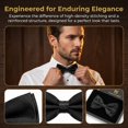 thumbnail image 5 of Stcellnmex Black Adjustable Satin Pre Tied Bow Ties Formal Dress Accessories For Wedding Party 20 Pack, 5 of 7