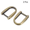 thumbnail image 3 of 14mm U Shape Horseshoe D-Rings Zinc Alloy Electroplated Light Bronze 2 Pack, 3 of 5