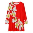 thumbnail image 3 of Aloha Hawaii. Hawaiian Island Traditional Necklace Long Sleeved Dress Dance dresses dress summer summer woman dress, 3 of 4