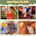 thumbnail image 2 of Airhive Busy Board for Fine Motor Skills, Montessori Toy for Autism, Travel Toy for Toddlers, Preschool Learning Toys for 1 2 3 4 Year Old, Gift for Girls & Boys, Pink, 2 of 7