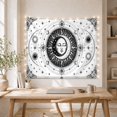 thumbnail image 5 of Celestial Medallion with Sun Moon Stars on Off-White Background, Mystical Illustration for Astronomy Lovers, Celestial Art Decor, Birthday Gift Tapestry Wall Hanging for Bedroom and Dorm, 5 of 7