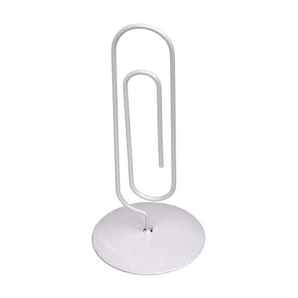 White Jumbo Desk Paper Clip Memo Holder And Organizer 6.5" Walmart