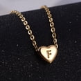 thumbnail image 6 of Kripyery Women Necklace Heart Letter O Chain Simple Electroplated Exquisite Pendant Necklace Jewelry Gifts, 6 of 8