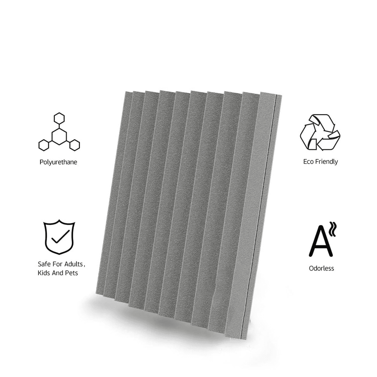 24 Pack Self-Adhesive Acoustic Panels,12x12x1 Inch Sound Proof Foam Panels,Soundproof Wall Panels for Home Studio