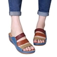 thumbnail image 2 of Oyedens Walking Beach Sandals for Women with Arch Support Comfortable Slip on Sandals Orthopedic Slides, 2 of 6