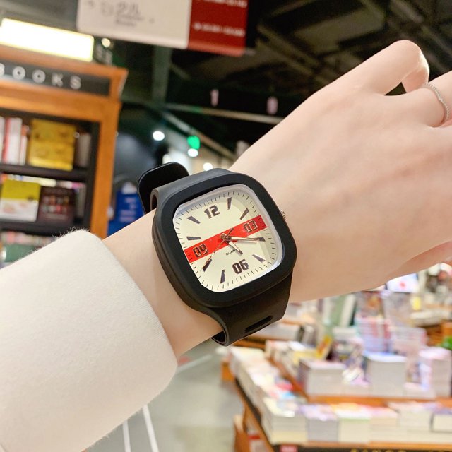 Reloj de cuarzo deportivo retro de moda para estudiantes de secundaria para hombres y mujeres