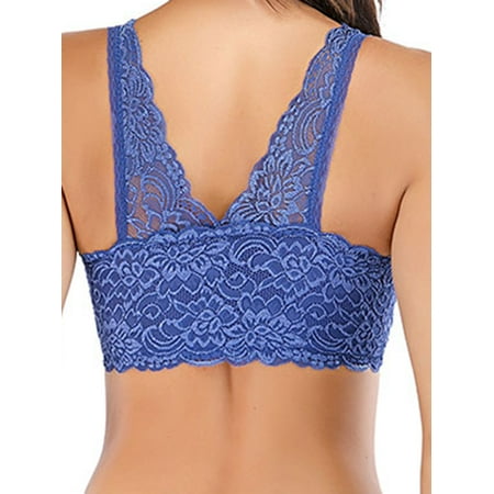 Sexy Womens Lace Padded Bra Sport Crop Top Lingerie Cotton Push up Seamless Activewear Tank Tops Bra