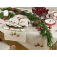 thumbnail image 3 of Saro Lifestyle Embroidered Christmas Table Runner, 3 of 3