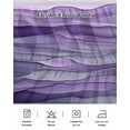thumbnail image 7 of Abstract Art Wave Bed Skirt Queen Size 18" Drop Watercolor Purple Ruffled Wrap Around Bed Skirts Adjustable Elastic Bedskirt Dust Ruffle for Queen Size Bed, 7 of 7