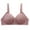 Purple, variant on Pejock Everyday Bras for Women, Women's Ultimate Comfort Lift Wirefree Bra Solid Color Bowknot Comfortable Hollow Out Bra Underwear No Rims Bras No Underwire Pink Cup Size 36/80B