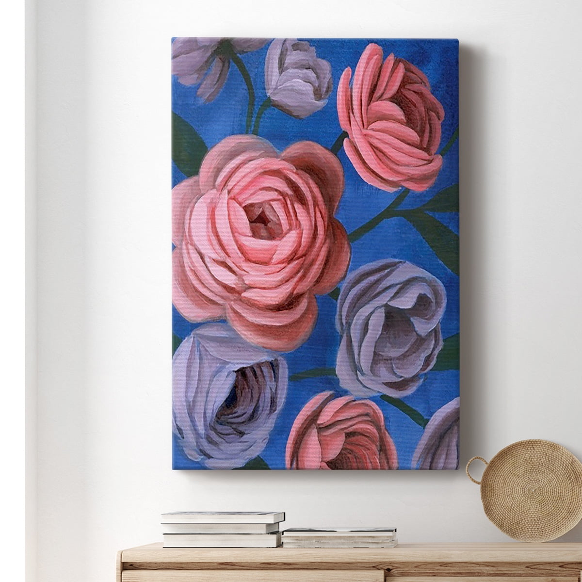 Layered Petals II Premium Gallery Wrapped Canvas - Ready to Hang