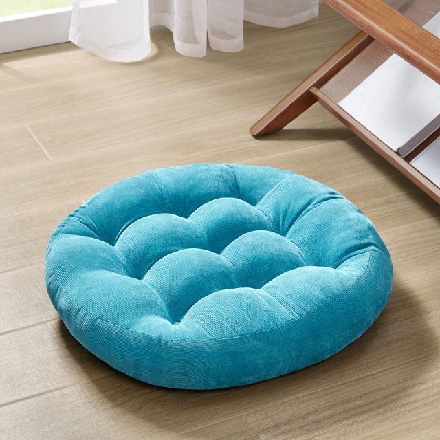 Almohada de suelo Degrees of Comfort Meditation, color turquesa, 56 cm