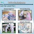 thumbnail image 4 of Dolphin Blanket Hoodie for Adult Comfy Wearable Dolphin Pajamas Cartoon Dolphin Costume Sleeping Bag!ZZ19, 4 of 4