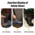 thumbnail image 4 of AUXDIQ Work Shoes Men Women Breathable Steel Toe Cap Industrial Trainers Lightweight Construction Sneakers Sport Shoes, 4 of 6