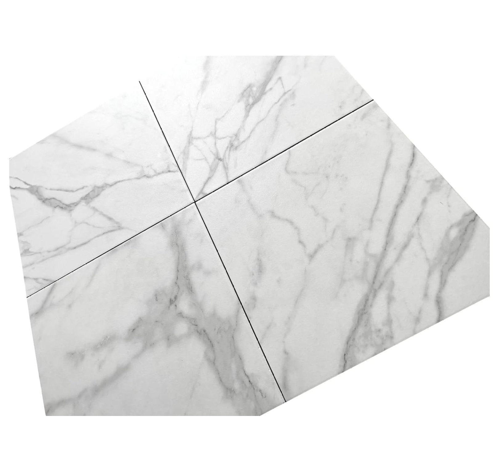 12x12 Calacatta Empire Ceramic Tile for Walls Floors Made in USA (4 Pieces. 4SF Coverage)