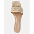 thumbnail image 4 of Time and Tru Women's Raffia Kitten Heel Sandals, 4 of 6
