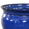 thumbnail image 2 of Southern Patio Wisteria 12-in Diameter Ceramic Planter Pot w/ Saucer, Blue, 2 of 11
