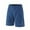 Blue, variant on Men's Quick-Dry Reflective Sports Shorts - 100% Polyester, Elastic Drawstring Waist, Side Pockets, Reflective Strips for Running, Gym Training and Summer Casual Wear