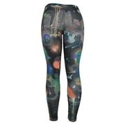 Dinosaurs Fireworks and Aliens Ladies Basic Leggings Shear Tights - Small