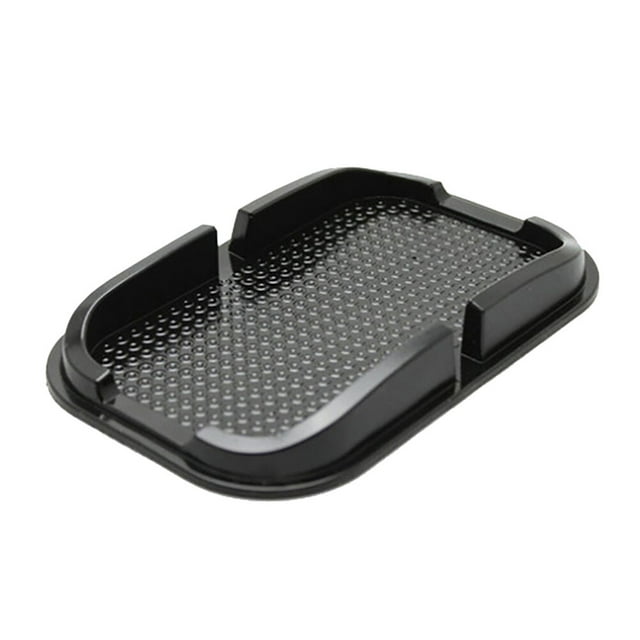 Miangastore Tapis de Rangement en Silicone pour Tableau de Bord de Voiture, Support de Téléphone Intelligent GPS, Tapis Antidérapant pour Téléphone Intelligent (Noir)