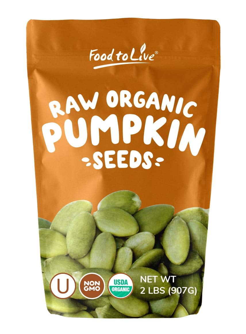 Organic Sprouted Pumpkin Seeds, 2 Pounds NonGMO, Kosher, No Shell