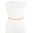 thumbnail image 5 of Women Gold Metal Thick Chain Chunky Links Skinny Waistband Belt XS-M, 5 of 10