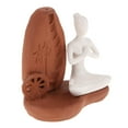thumbnail image 1 of Quemador de para de Yoga de Reflujo de Cerámica Decoración de de Yoga en hogar BLESIY Quemador de incienso de cono de cerámica, 1 of 8