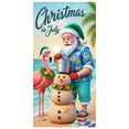 thumbnail image 6 of Tropical Santa Core Keywords Christmas in July Themed Flamingo Beach Holiday Party Fun Banner for Summer Celebration Beach Party Event Decor, 6 of 7