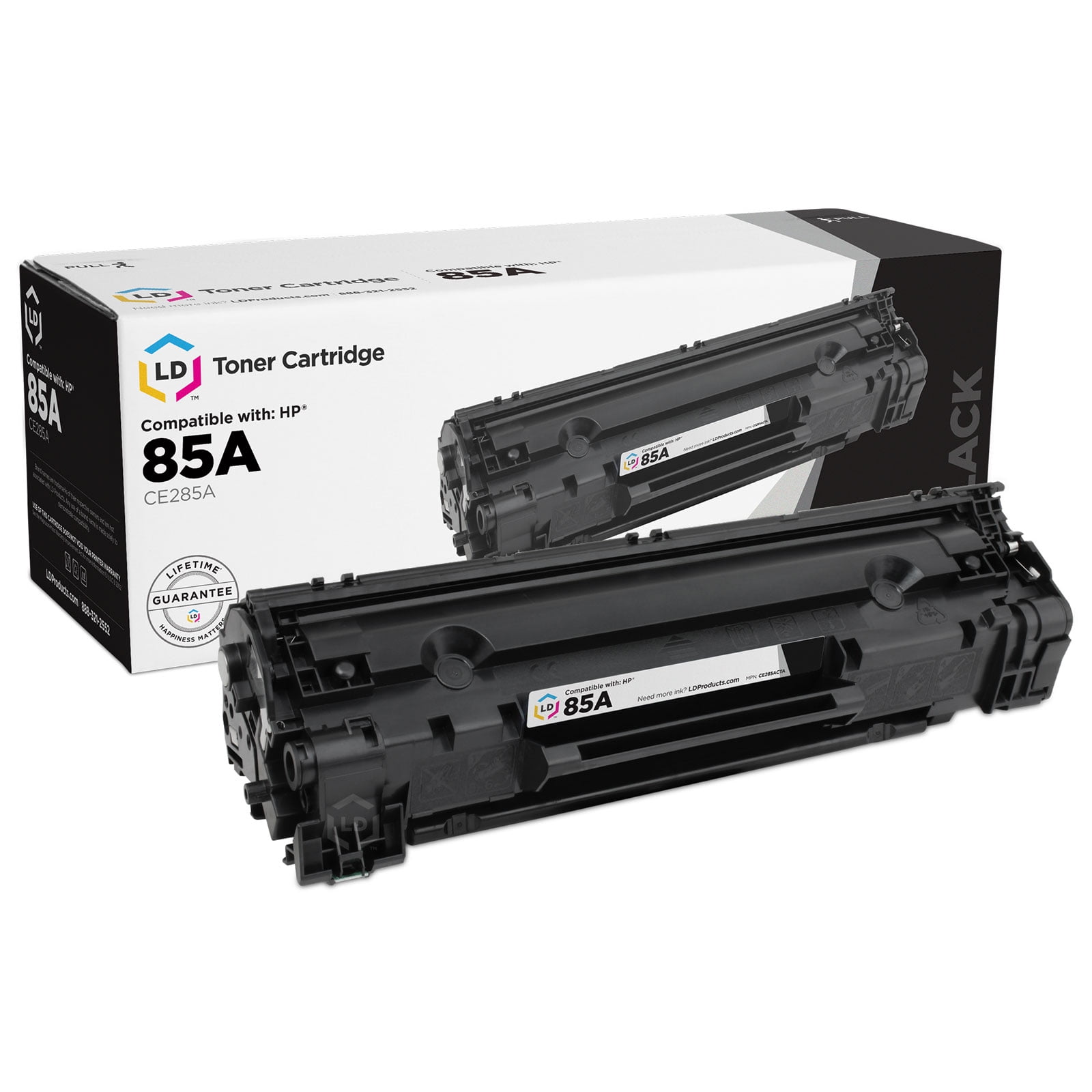 HP 2 Black Toner Cartridge fits for HP CE285A 85A LaserJet P1102 P1102W M1132 M1212 6941148507249 