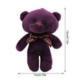 thumbnail image 4 of Stuffed Animals PP Cotton Material Little Bear Doll Design Key Ring Kids Gifts Useful Key Chain for Backpack Phone Key Cross-bag Purple, 4 of 7