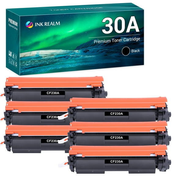CF230A 30A Compatible Toner for HP CF230A 30A for Laserjet Pro MFP M227fdw M203dw M227fdn M203d M203dn M227sdn Printer (Black, 6-Pack)