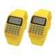 thumbnail image 1 of BRIGHTFUFU 2pcs tipo de reloj calculadoras reloj de cálculo portátil muñeca operación geométrica reloj regalo de cumpleaños para niños amarillo, 1 of 7
