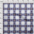 thumbnail image 2 of oneOone Cotton Poplin Fabric Check Ikat Print Sewing Fabric BTY 56 Inch Wide, 2 of 4