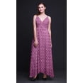 thumbnail image 4 of Bimba Tie-Dye Ladies Printed Resort Maxi DrawstringÂ&nbsp;DressÂ&nbsp;Spaghetti Strap Beach Wear-Large, 4 of 6